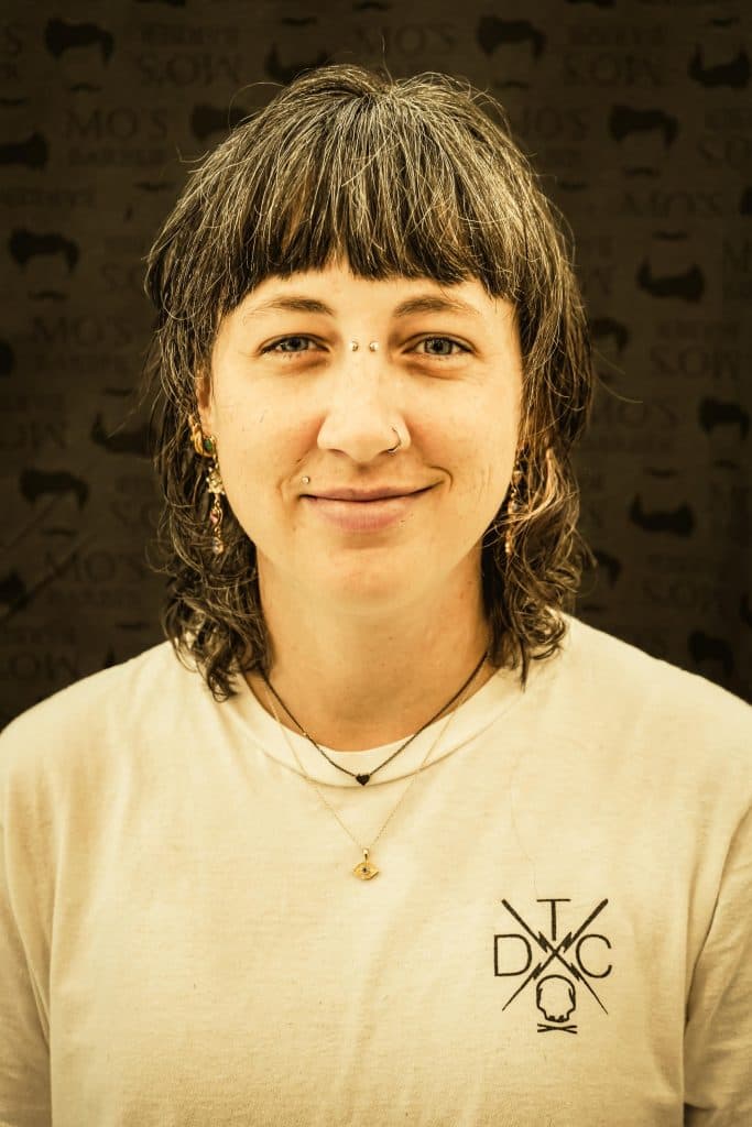 Amy W., barber at Mo's Barber in Mobile, AL